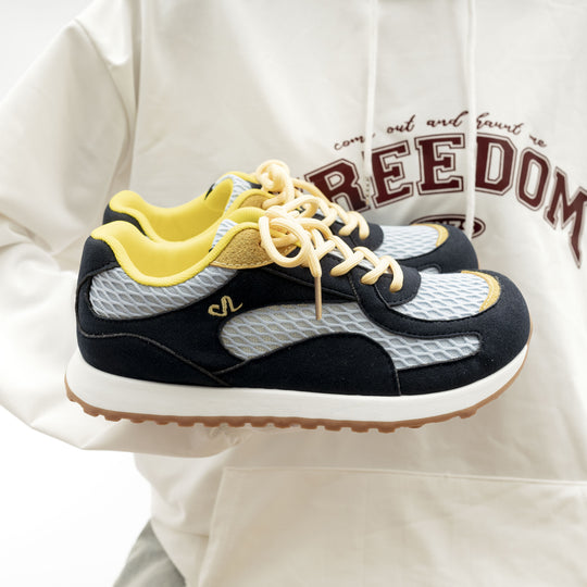 Damen Komfortable Freizeit-Sneaker mit atmungsaktiver Mesh-Oberfläche und rutschfester Sohle R&B