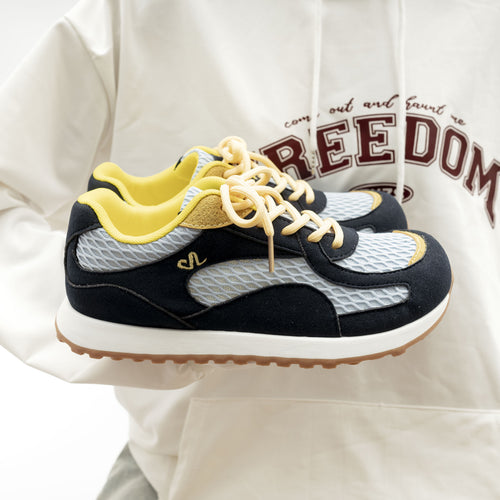 Damen Komfortable Freizeit-Sneaker mit atmungsaktiver Mesh-Oberfläche und rutschfester Sohle R&B