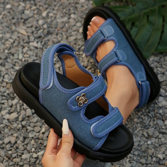 Damen Komfortable Sandalen mit verstellbarem Riemendesign R&B