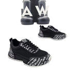 Damen Sportliche Sneakers mit atmungsaktiver Netzoberfläche und dynamischem Sohlenprofil R&B