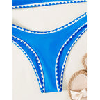 Damen Triangel-Bikini mit verspieltem Zickzack-Design R&B