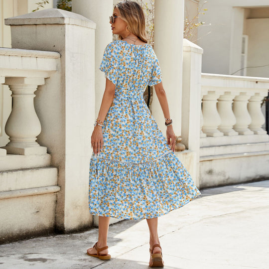 DamenMaxikleid mit floralen Mustern R&B
