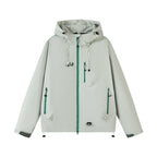 Damen technische Outdoor-Jacke mit Material und verstellbarem Kapuzensystem R&B