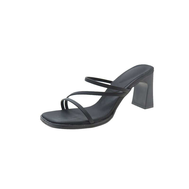 Damen elegante Sandaletten mit schickem Blockabsatz und feinen Riemchen R&B
