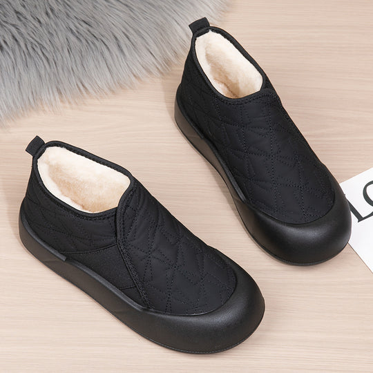 Damen Gemütliche Fleece gefütterte Slip-On Schuhe R&B