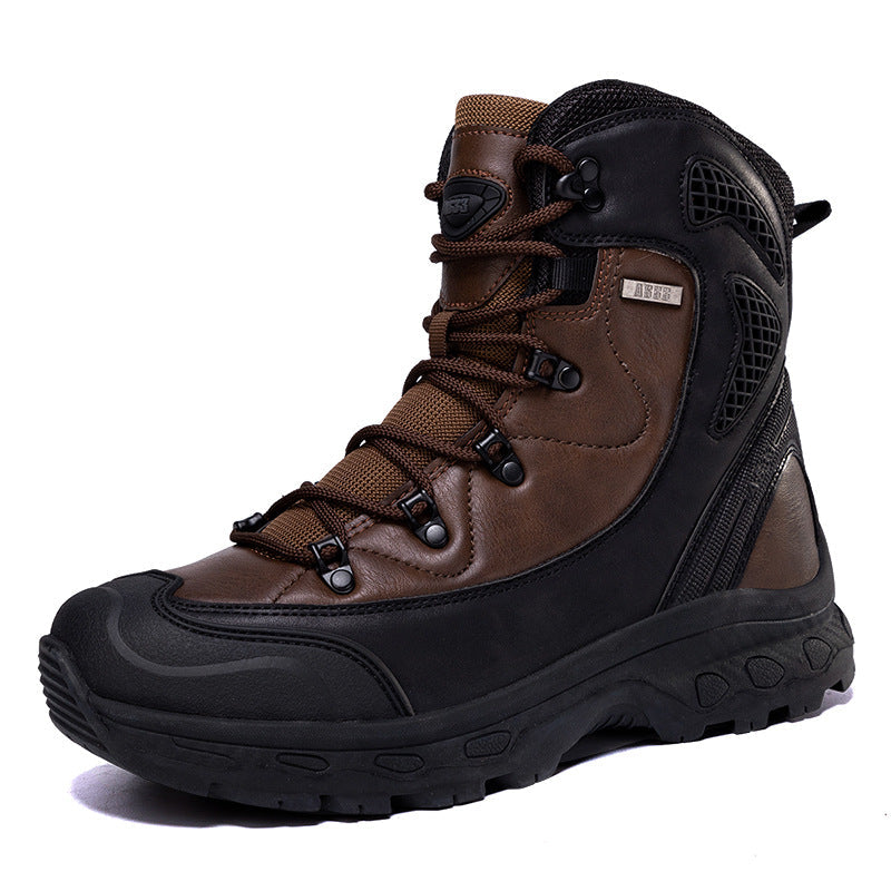 Herren wasserdichte Trekkingstiefel mit verstärktem Knöchelschutz und rutschfester Sohle R&B