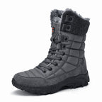 Damen Warm gefütterte Winterstiefel mit rutschfester Sohle und hohem Schaft R&B