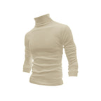 Herren stylischer Rollkragenpullover aus weichem, elastischem Material R&B