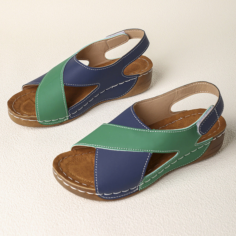 Damen Komfortable und elegante Clogs mit Kreuzriemen R&B