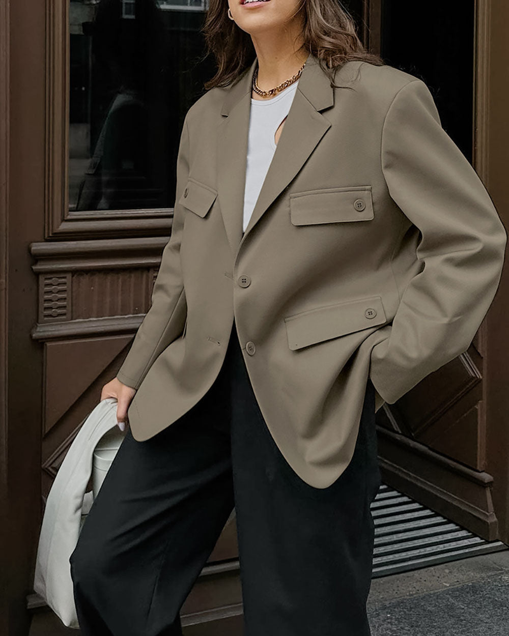 R&B | Loose Fit Vier Taschen Design Blazer