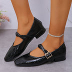 Damen Ballerinas mit dekorativer Schließe und elegantem Obermaterial R&B
