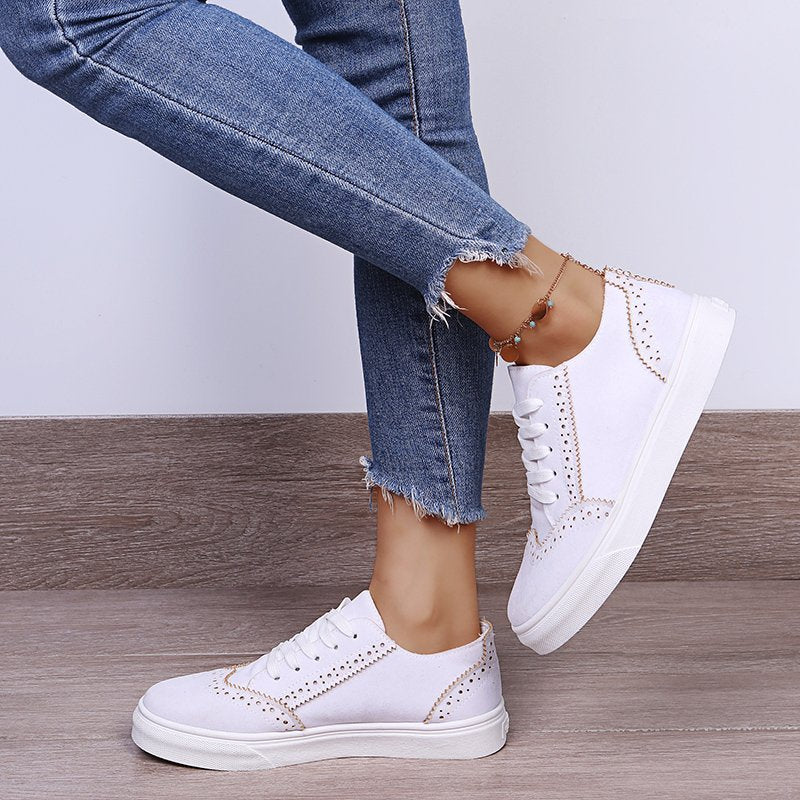 Damen Freizeit-Sneaker im eleganten Riemchen-Design mit atmungsaktiver Innensohle R&B