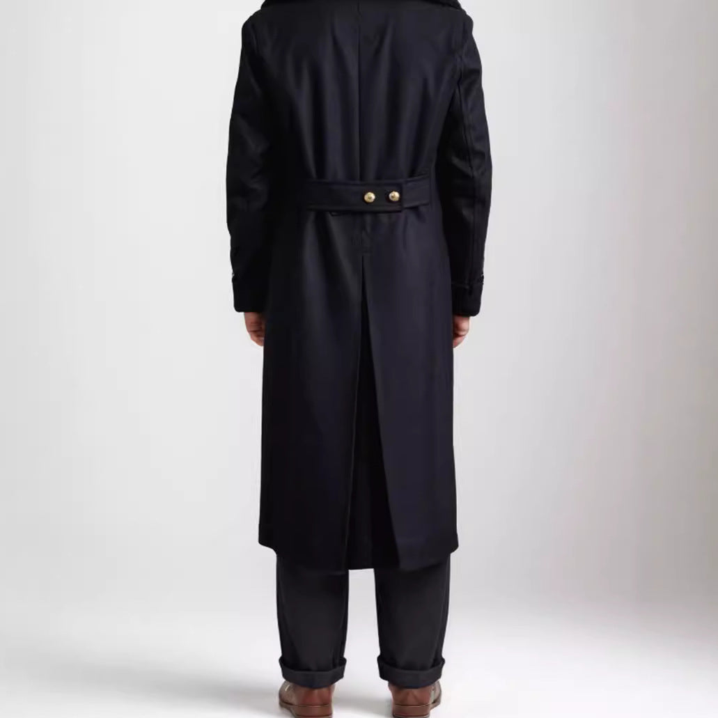 Herren eleganter und stilvoller Dufflecoat mit modernen Akzenten R&B