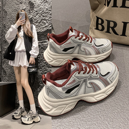Damen Atmungsaktive Chunky Sneakers mit dämpfender Sohle R&B