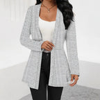 Damen Moderne Strickjacke mit asymmetrischem Schnitt und eleganten Details R&B