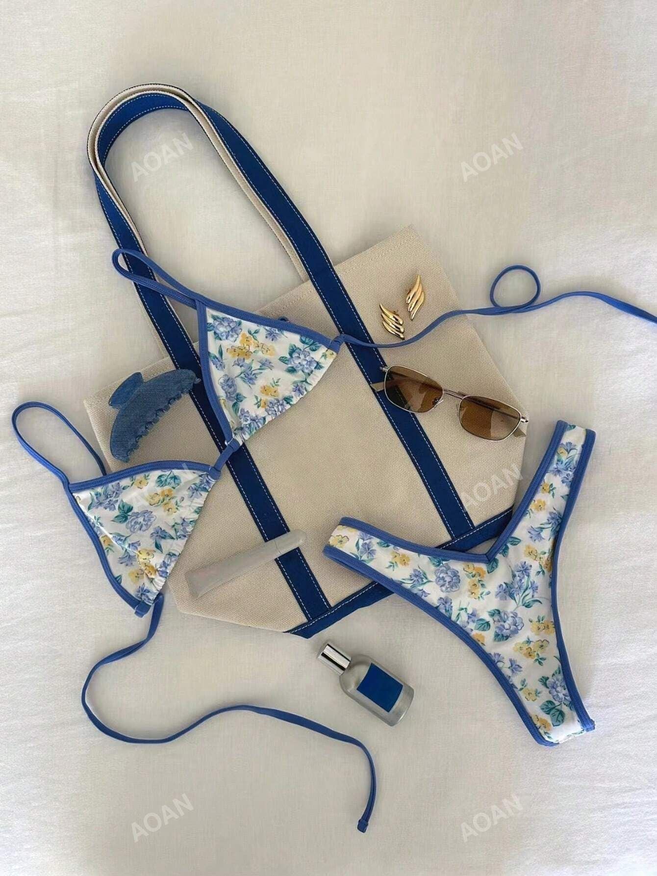 Damen Bikiniset mit floralem Design R&B