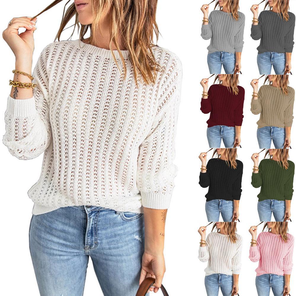 Damen Grobstrickpullover mit luftiger Struktur und modischem Schnitt R&B