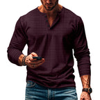 Herren langärmliges Oberteil mit strukturiertem Design R&B