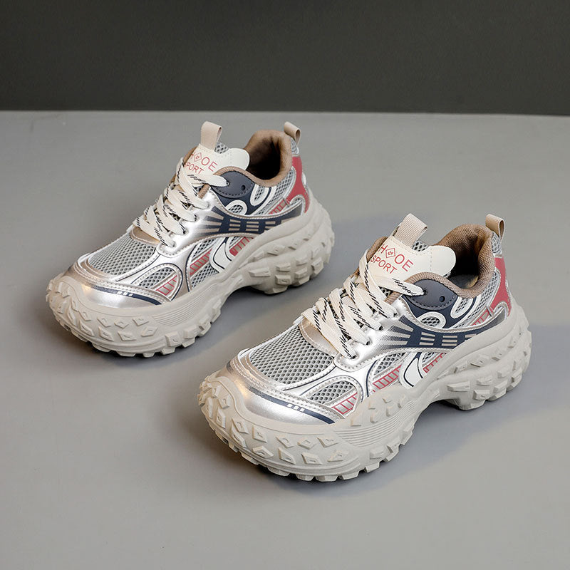 Damen sportliche Lauf-Sneaker mit stoßdämpfendem Komfort und atmungsaktiver Konstruktion R&B
