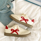 Damen Sneakers mit verspieltem Schleifen-Design und bequemer Sohle R&B