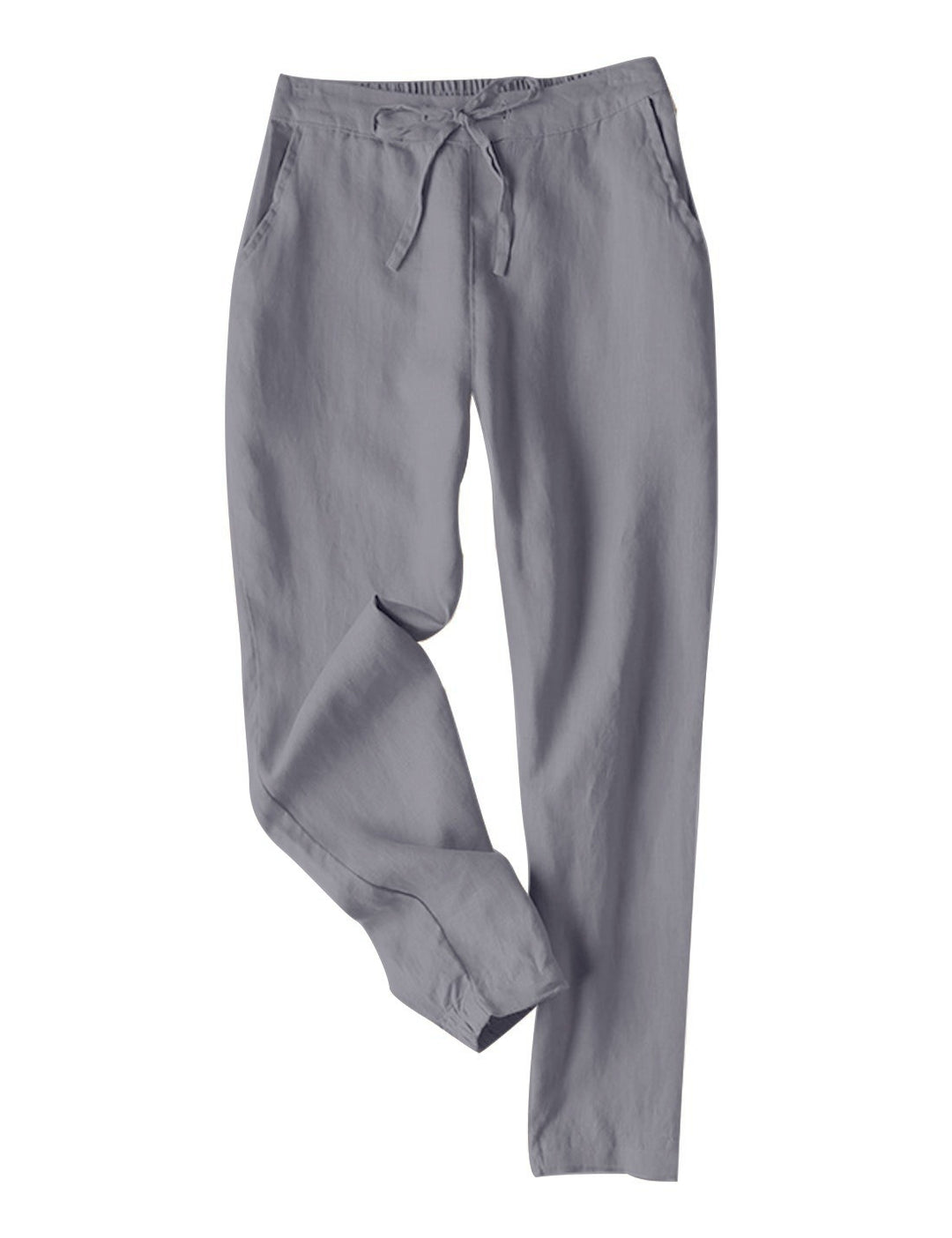 Damen Leichte Chinohose aus atmungsaktivem Leinenmix mit verstellbarem Bund R&B