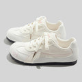 Damen Sportliche Freizeit Sneakers mit zarter Stickerei