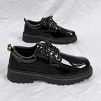 Damen Hochglänzende Schnürschuhe R&B