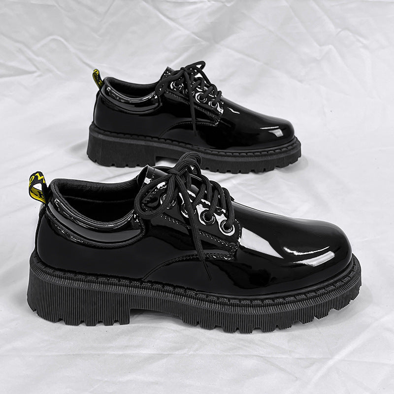 Damen Hochglänzende Schnürschuhe R&B
