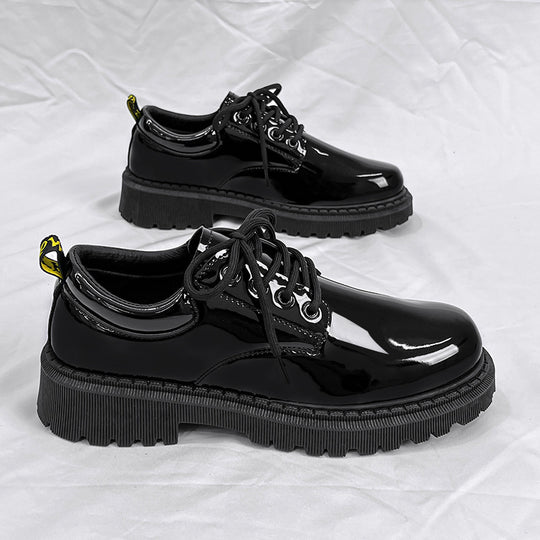 Damen Hochglänzende Schnürschuhe R&B