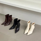 Damen Stiefeletten aus hochwertigem Leder mit elegantem Spitzenabsatz R&B