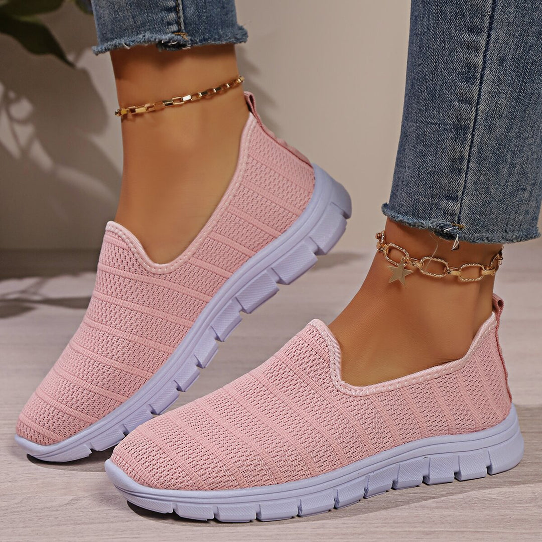 Damen Leichte Slip-On Sneakers mit atmungsaktivem Obermaterial R&B