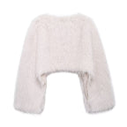 Damen Modischer Pelz-Faux-Westen