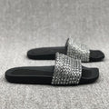 Damen Glamouröse Strandsandalen mit funkelndem Riemen EB