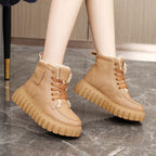 Damen stilvolle Winterstiefel mit elegantem Kunstfell und rutschfester Sohle R&B