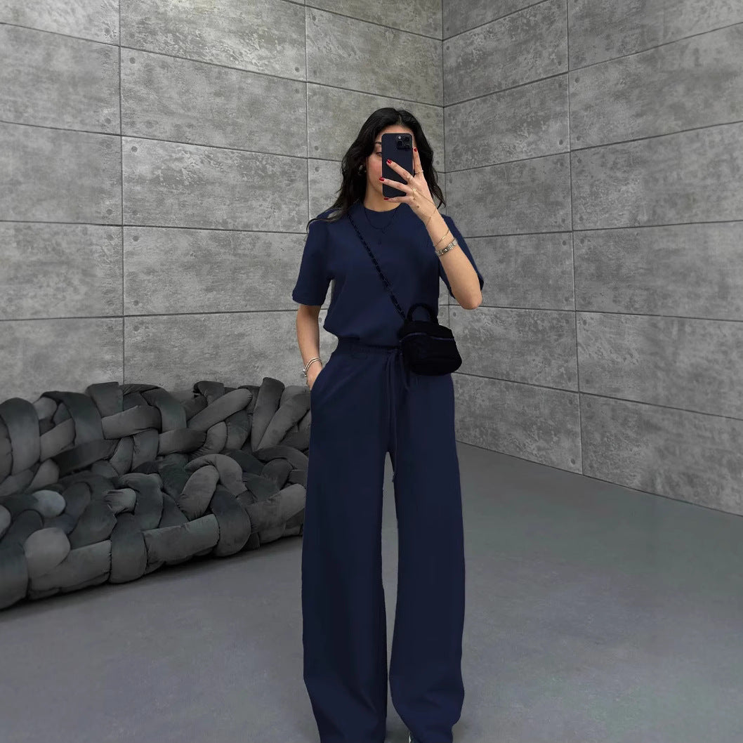 Damen Komfortabler und stilvoller Jumpsuit mit weitem Bein R&B