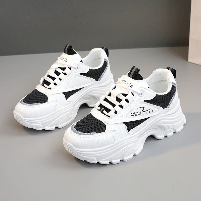 Damen modische Chunky Sneakers mit trendigem Design und stoßdämpfender Sohle R&B