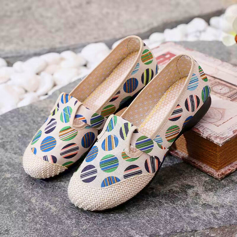 Damen Bunte Freizeitschuhe mit elastischem Bändchen