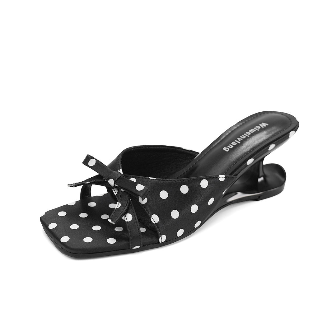 Damen elegante Zehensandalen mit Schleifendetail R&B