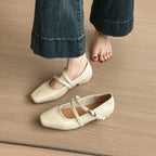 Damen Ballerinas mit modischem Riemchen und eleganter Schnallenverzierung R&B