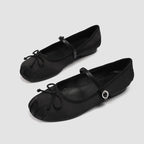 Damen Ballerinas mit verstellbarem Riemen und zierlichem Schleifendetail R&B