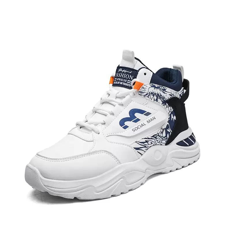 Damen Hohe Sneakers mit modernen grafischen Akzenten und stabiler Sohle