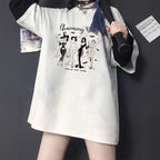 Damen T-Shirt mit künstlerischem Skelettmotiv und einzigartigem Druck R&B