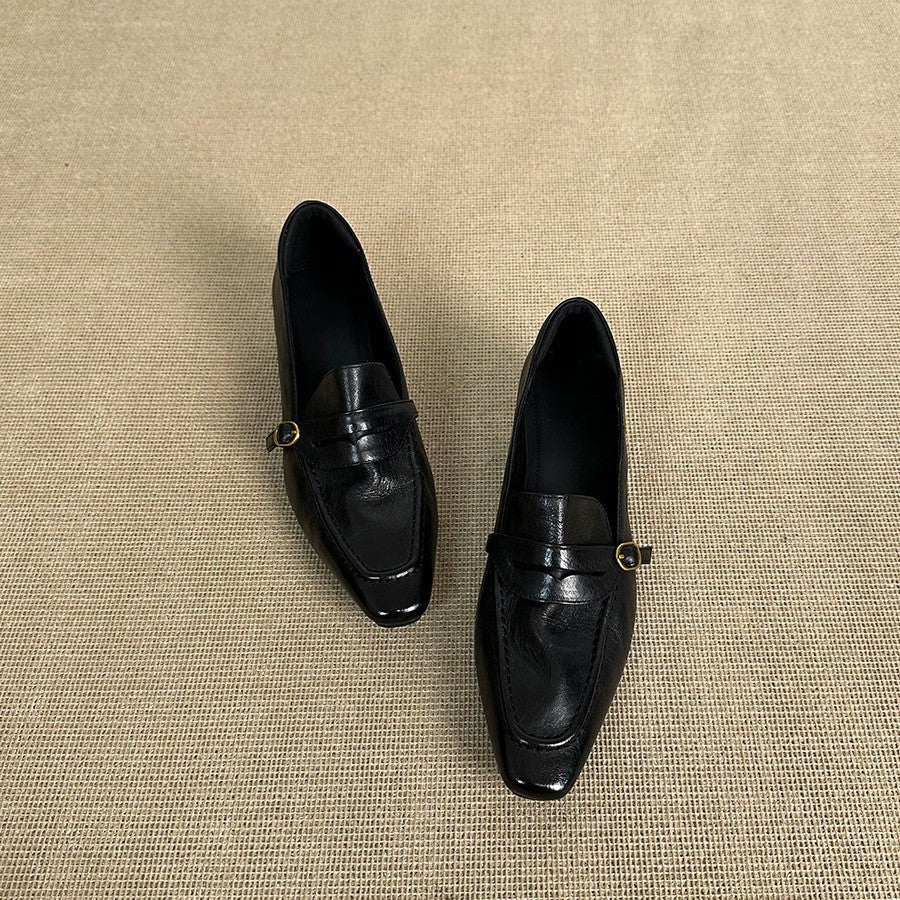 Damen elegante Ballerinas mit modischem Riemchen und hochwertiger Lederverarbeitung R&B