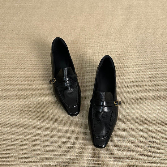 Damen elegante Ballerinas mit modischem Riemchen und hochwertiger Lederverarbeitung R&B
