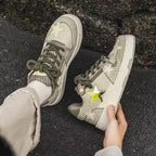 Damen Modische Sneakers mit einzigartigen Stern-Applikationen und rutschfester Sohle R&B