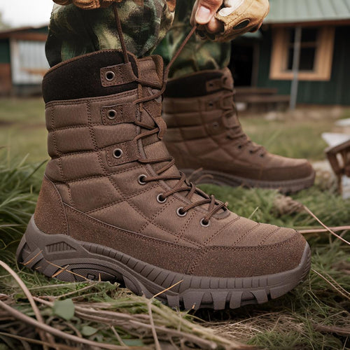 Herren Wintertactical Stiefel mit isolierender Fütterung und rutschfester Sohle R&B