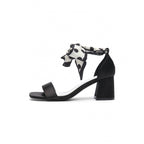 Damen elegante Sandalen mit modischer Schleifenverzierung und komfortablem Blockabsatz R&B