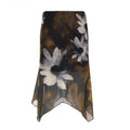 Damen Midi-Rock mit floralem Chiffon-Design R&B