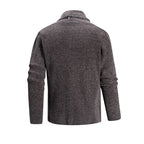 Herren modische Strickjacke mit offenem Kragen und praktischen Taschen R&B