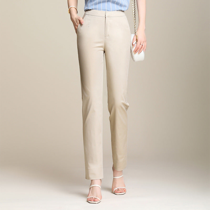 Damen Stoffhose High Waist mit schmaler Passform
